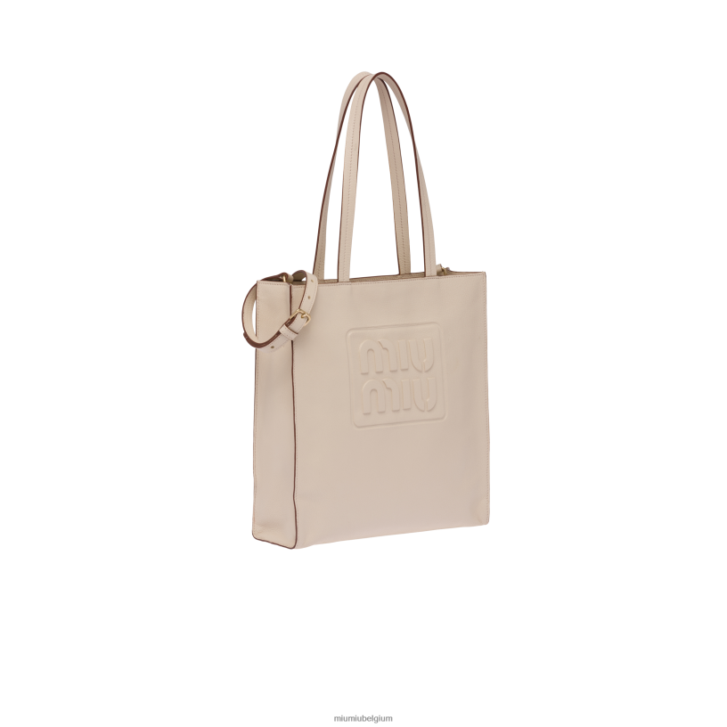 Miu Miu rauw witmadras draagtas N8F6L120 verzameling