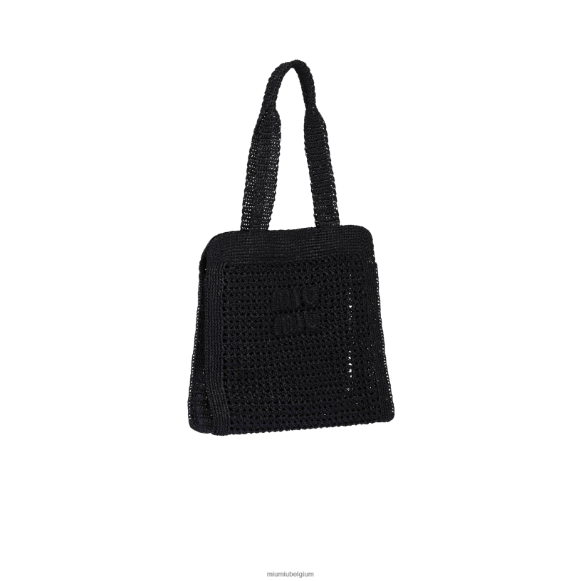 Miu Miu zwartstoffen draagtas N8F6L129 verzameling