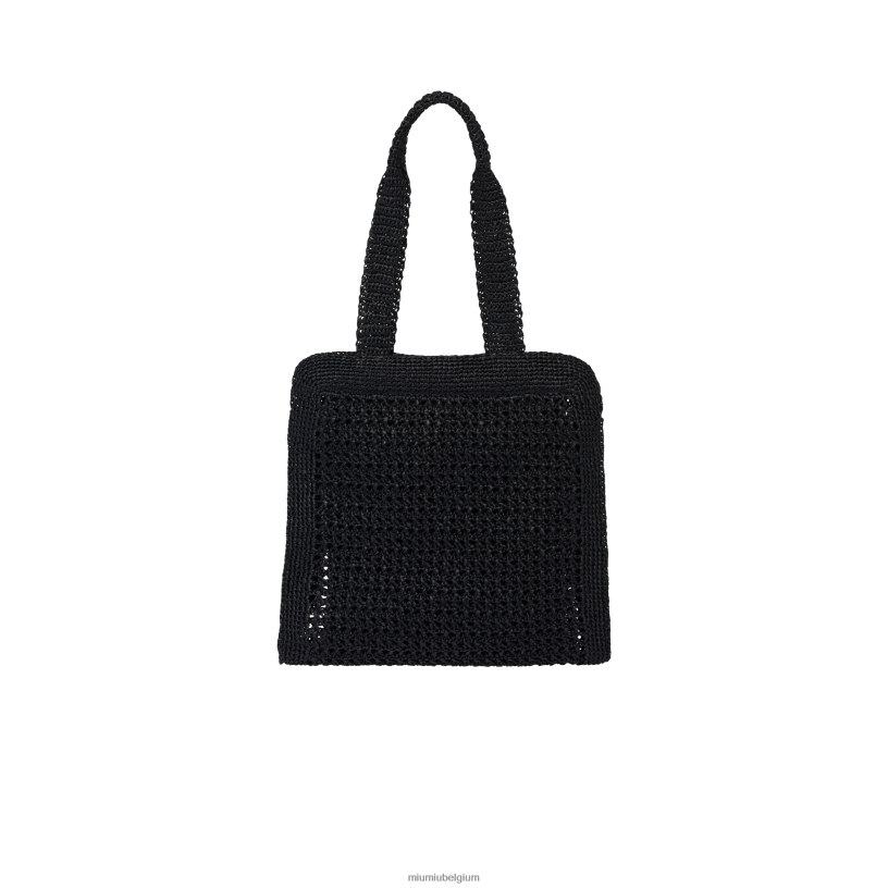 Miu Miu zwartstoffen draagtas N8F6L129 verzameling