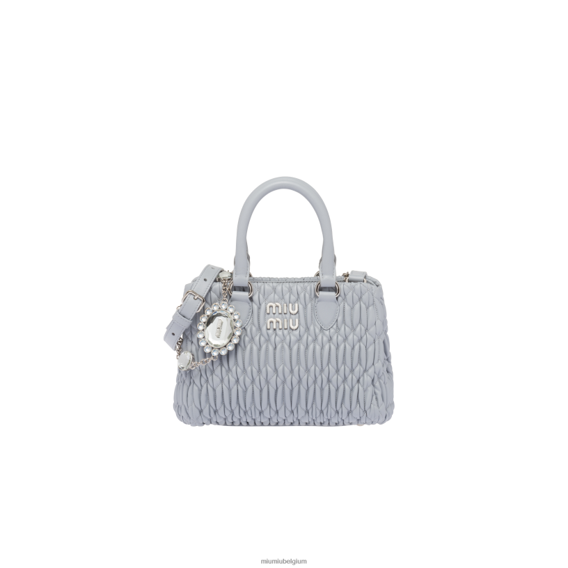 Miu Miu korenbloemhandtas van kristal nappaleer N8F6L155 verzameling