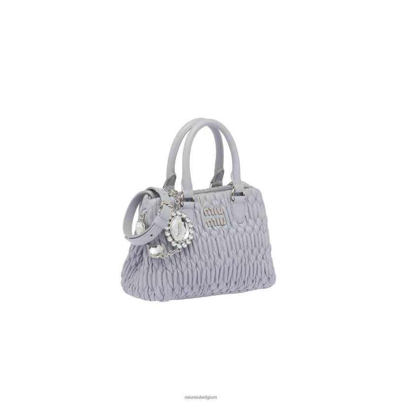 Miu Miu korenbloemhandtas van kristal nappaleer N8F6L155 verzameling