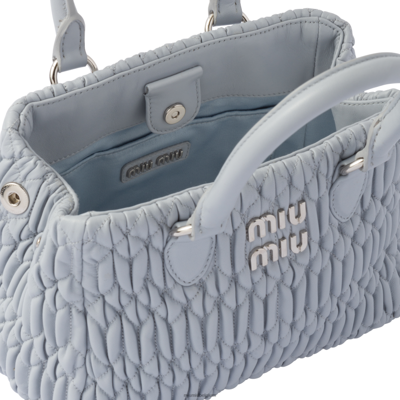 Miu Miu korenbloemhandtas van kristal nappaleer N8F6L155 verzameling