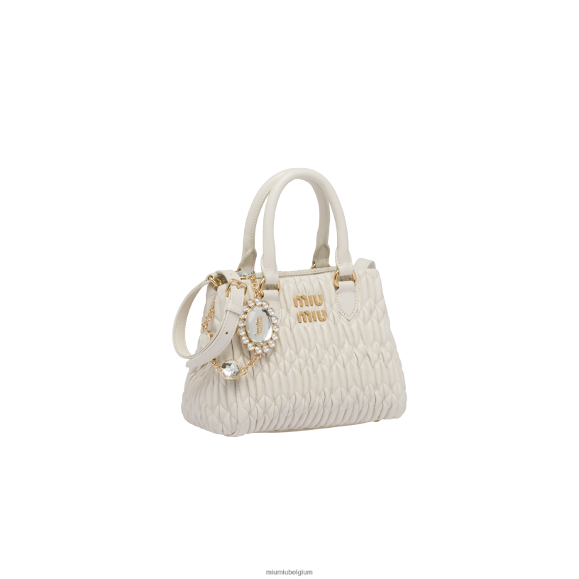 Miu Miu withandtas van kristal nappaleer N8F6L156 verzameling