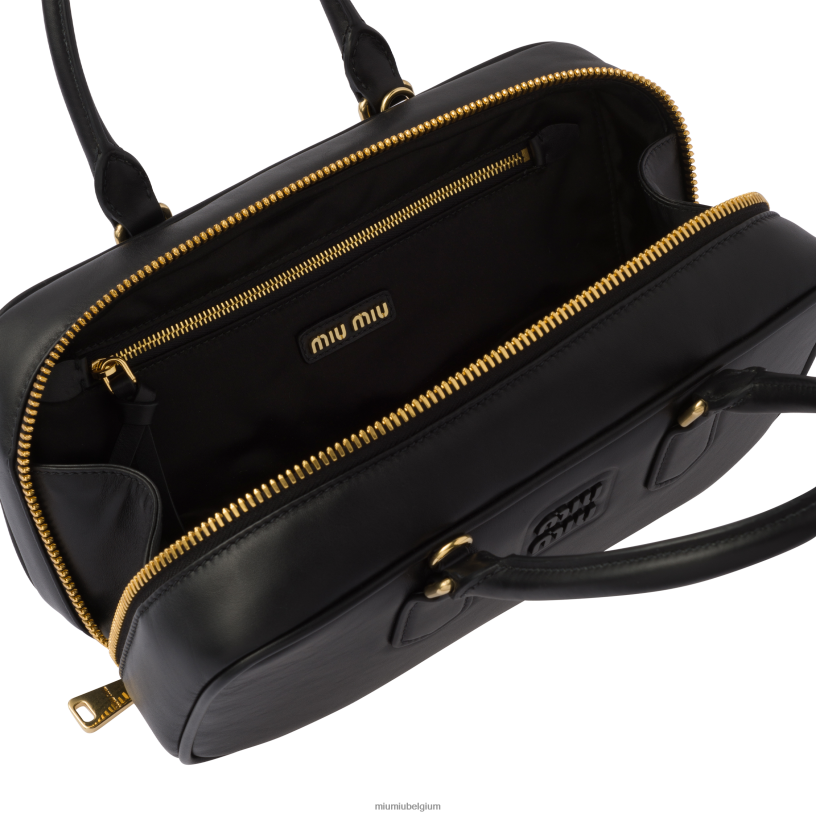 Miu Miu zwartArcadie leren tas N8F6L137 verzameling