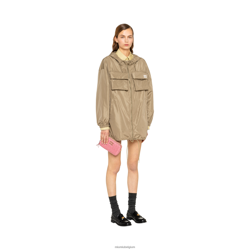 Miu Miu begonia rozegematelasseerde mini-tas van nappaleer N8F6L62 verzameling