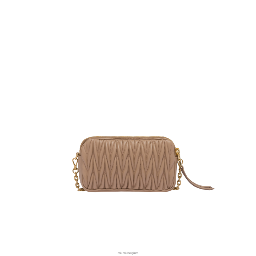 Miu Miu cameogematelasseerde mini-tas van nappaleer N8F6L61 verzameling