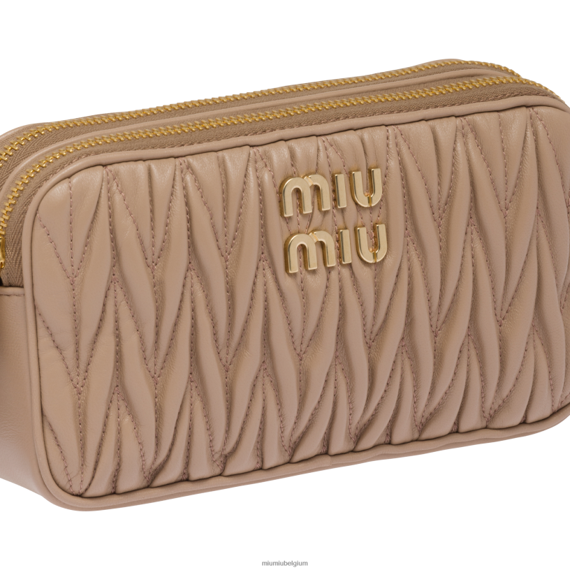 Miu Miu cameogematelasseerde mini-tas van nappaleer N8F6L61 verzameling