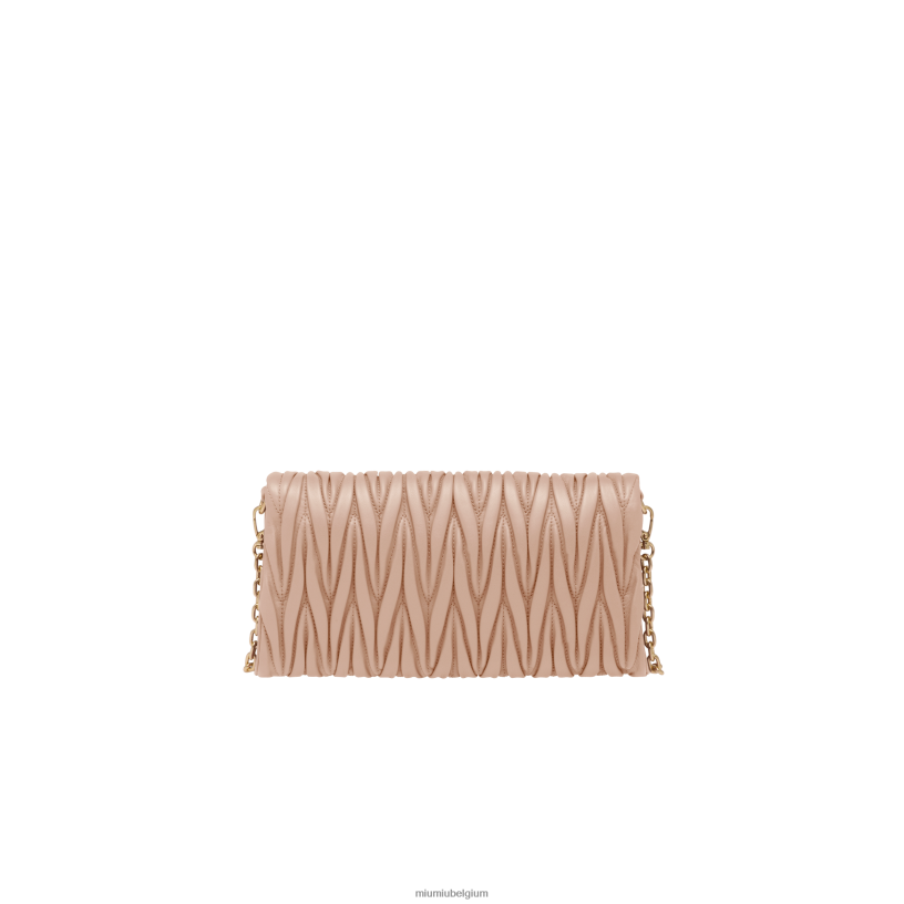 Miu Miu cameogematelasseerde schoudertas van nappaleer N8F6L74 verzameling