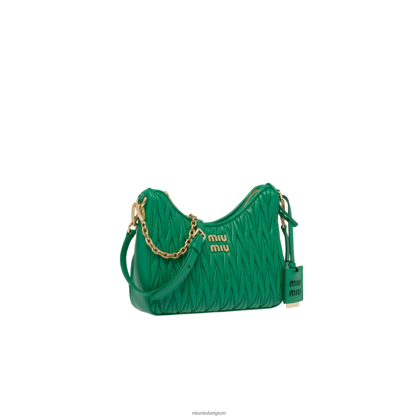 Miu Miu mangogematelasseerde schoudertas van nappaleer N8F6L59 verzameling