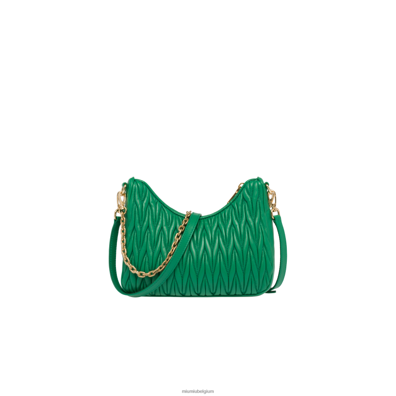 Miu Miu mangogematelasseerde schoudertas van nappaleer N8F6L59 verzameling