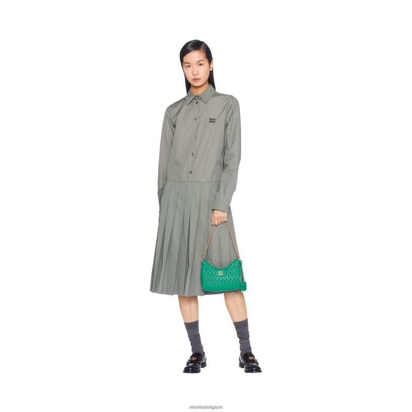 Miu Miu mangogematelasseerde schoudertas van nappaleer N8F6L59 verzameling