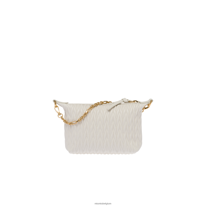 Miu Miu witSpirit Matelasse lederen mini tas N8F6L170 verzameling