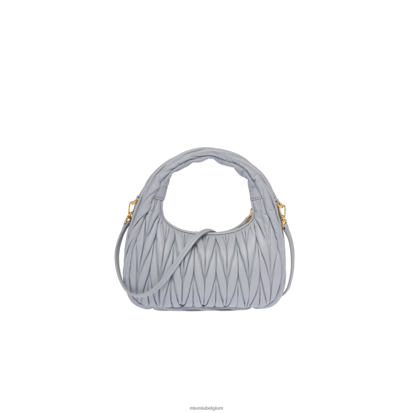 Miu Miu korenbloemdwaal matelasse mini hobo tas van nappaleer N8F6L6 verzameling