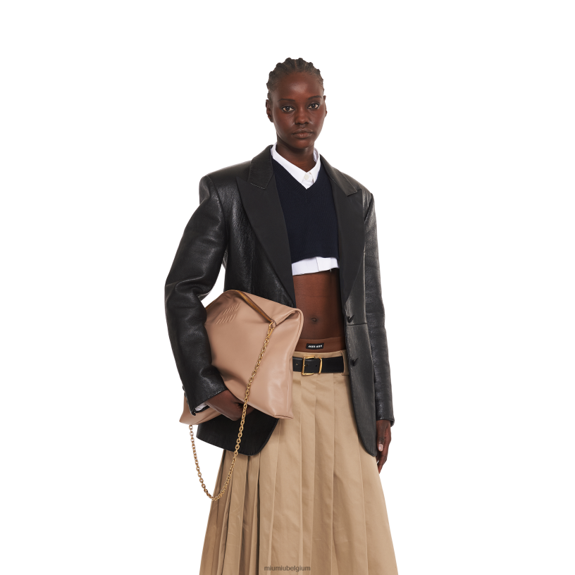 Miu Miu cameoleren schoudertas N8F6L99 verzameling