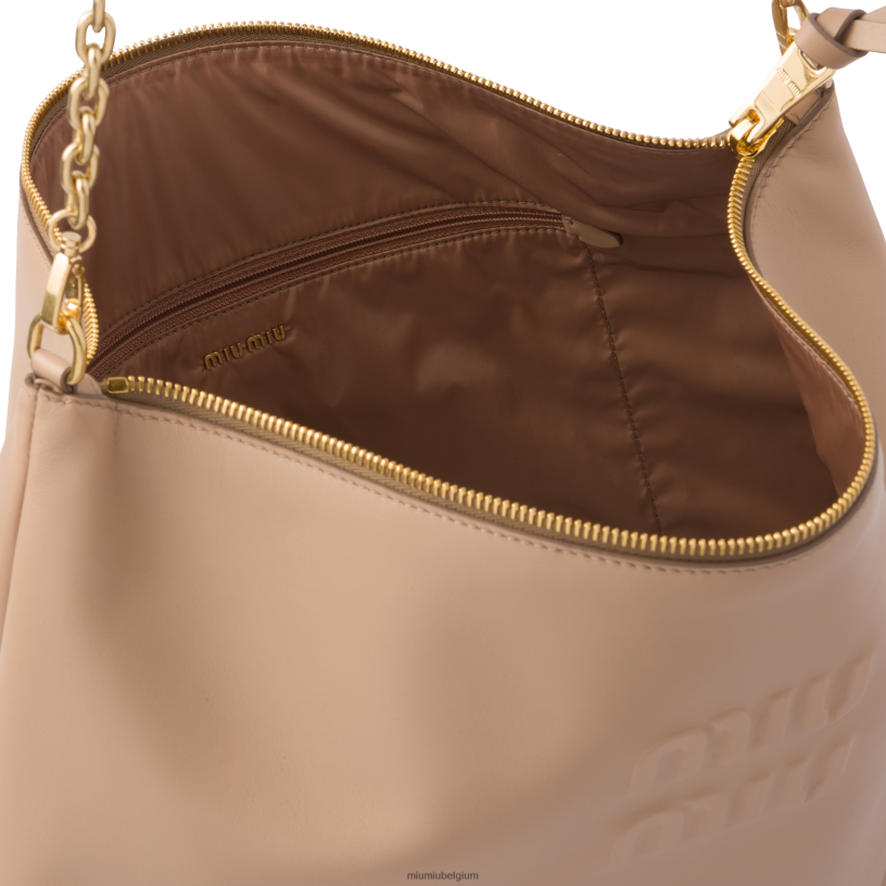 Miu Miu cameoleren schoudertas N8F6L99 verzameling