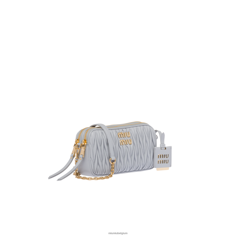 Miu Miu korenbloemgematelasseerde mini-tas van nappaleer N8F6L82 verzameling