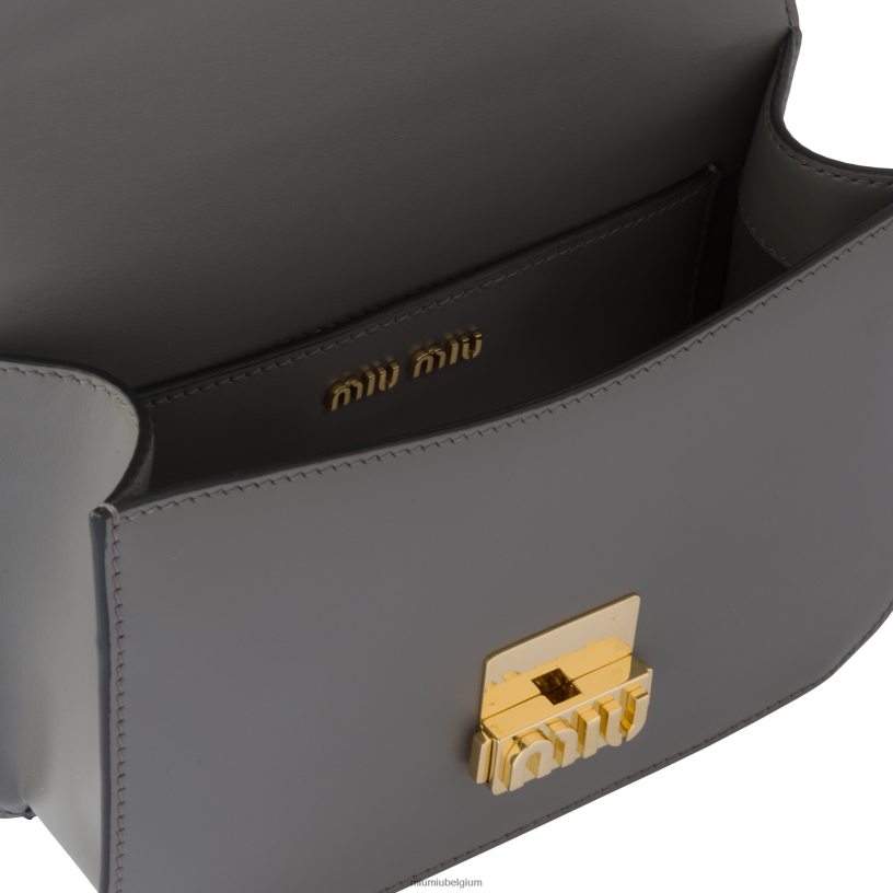 Miu Miu marmer grijsleren schoudertas N8F6L88 verzameling