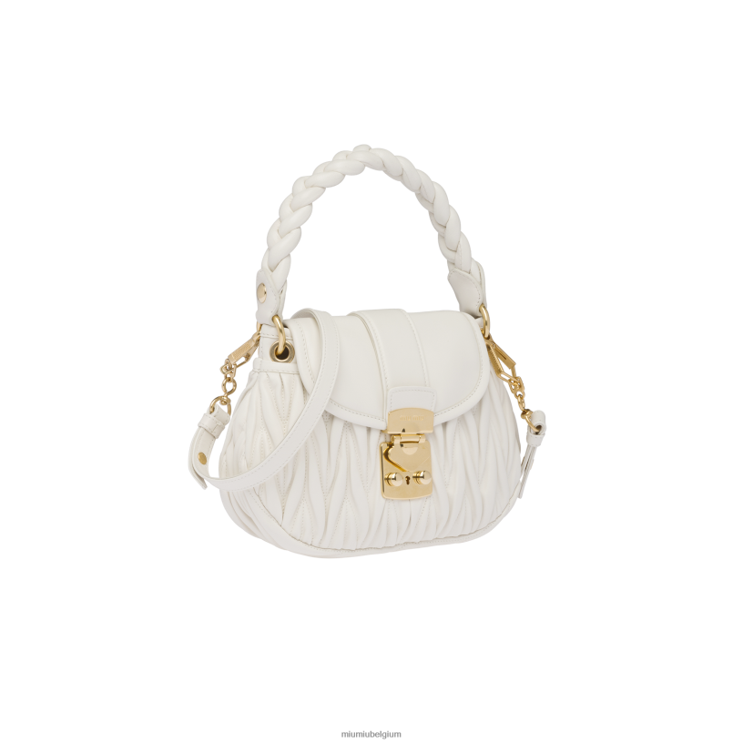 Miu Miu withandtas van gematelasseerd nappaleer N8F6L118 verzameling