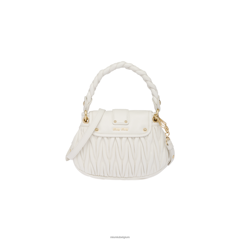Miu Miu withandtas van gematelasseerd nappaleer N8F6L118 verzameling