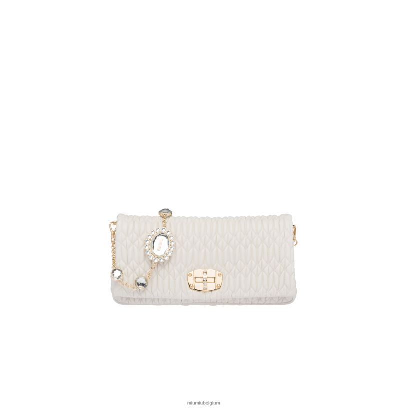 Miu Miu witiconische kristallen cloque nappaleren tas N8F6L108 verzameling