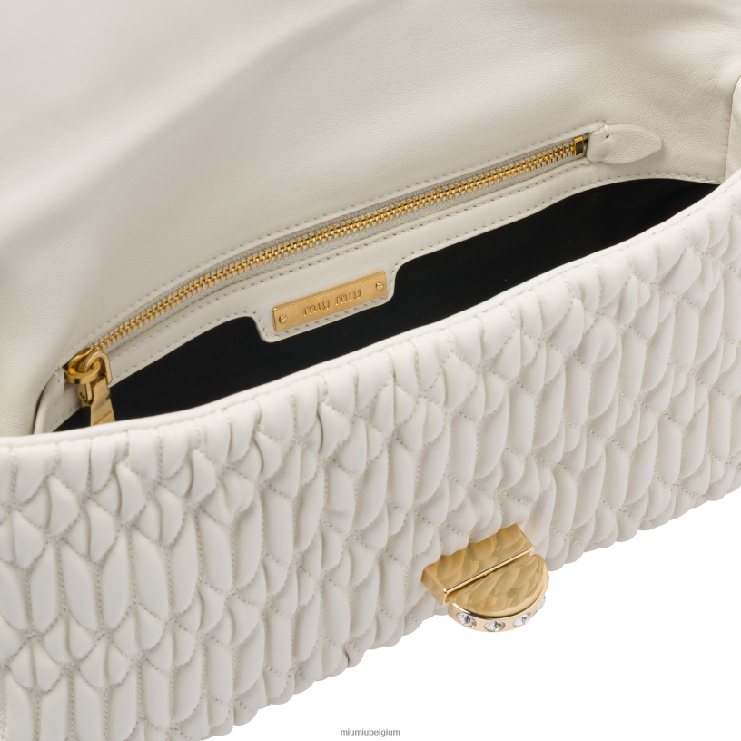 Miu Miu witiconische kristallen cloque nappaleren tas N8F6L108 verzameling