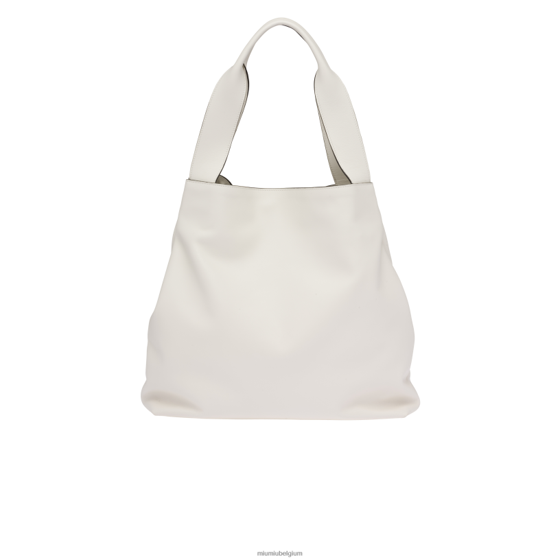 Miu Miu witlederen hobo tas N8F6L102 verzameling