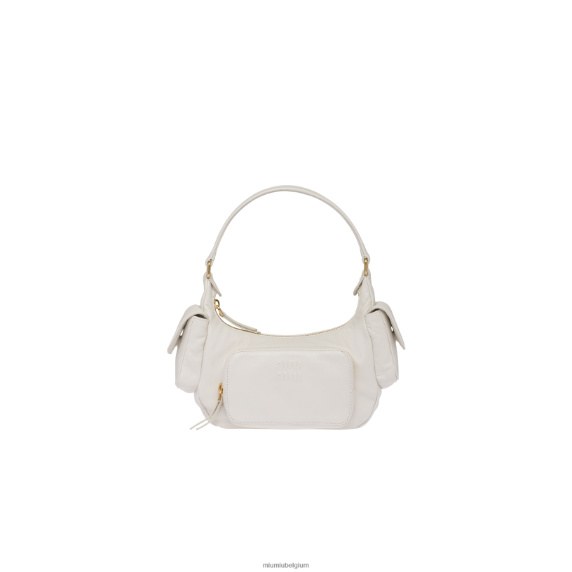 Miu Miu witnappa lederen zak tas N8F6L85 verzameling