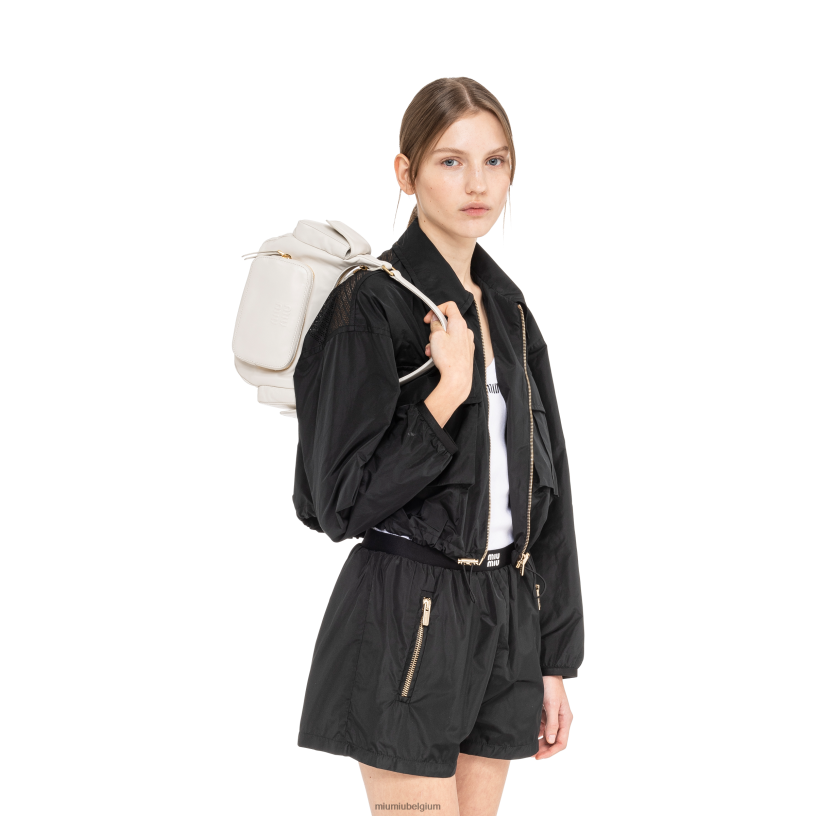 Miu Miu witnappa lederen zak tas N8F6L85 verzameling