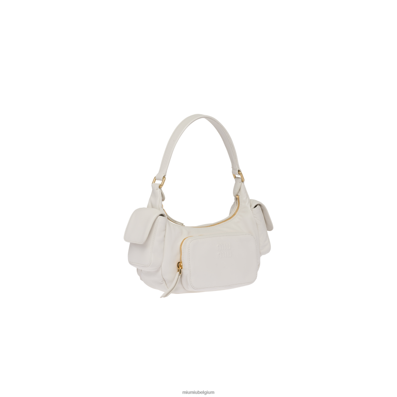 Miu Miu witnappa lederen zak tas N8F6L85 verzameling