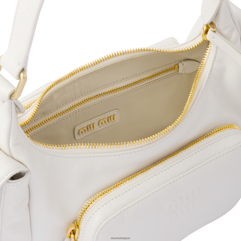 Miu Miu witnappa lederen zak tas N8F6L85 verzameling