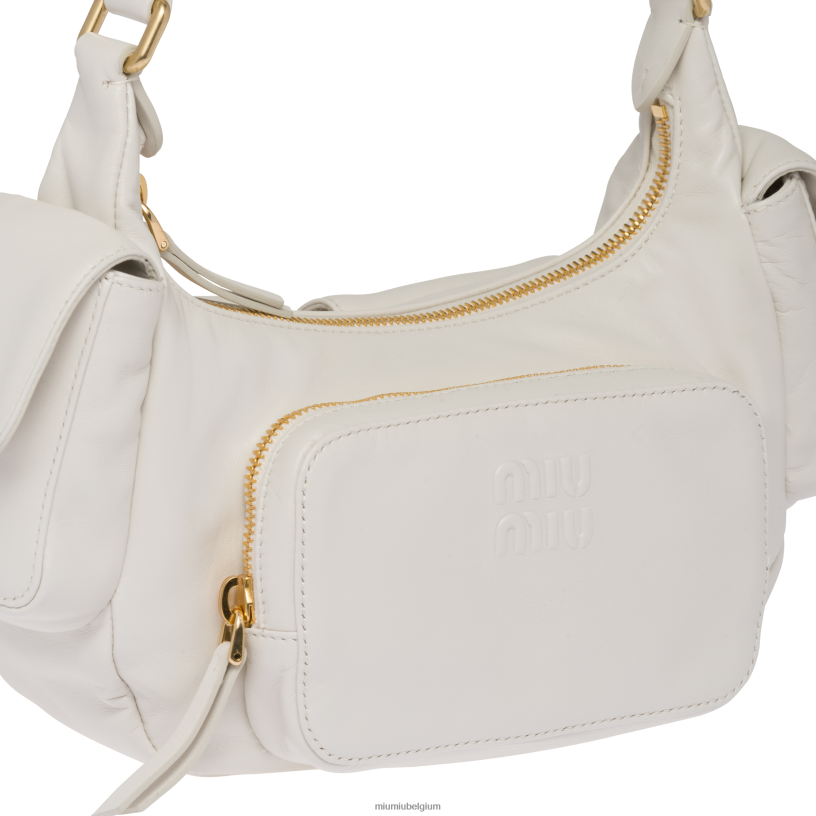 Miu Miu witnappa lederen zak tas N8F6L85 verzameling