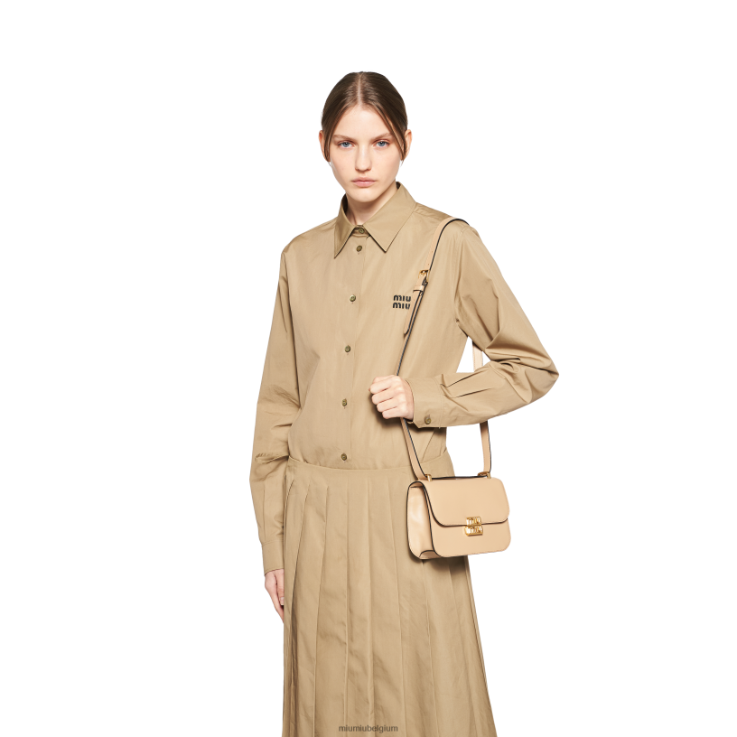 Miu Miu zandbeigeleren schoudertas N8F6L89 verzameling