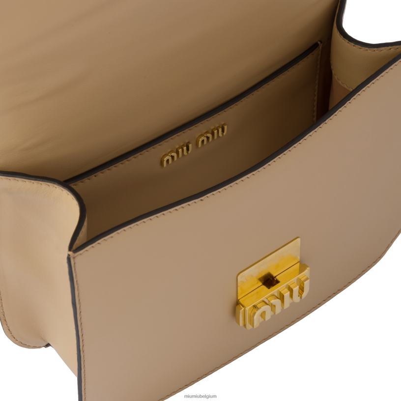 Miu Miu zandbeigeleren schoudertas N8F6L89 verzameling