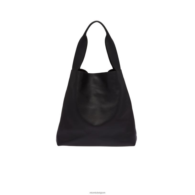 Miu Miu zwartlederen hobo tas N8F6L103 verzameling